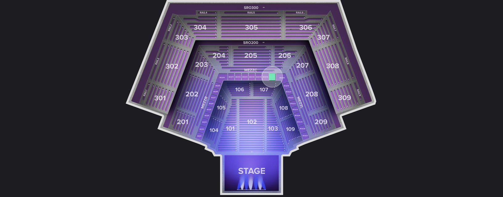 Seat view from Box
