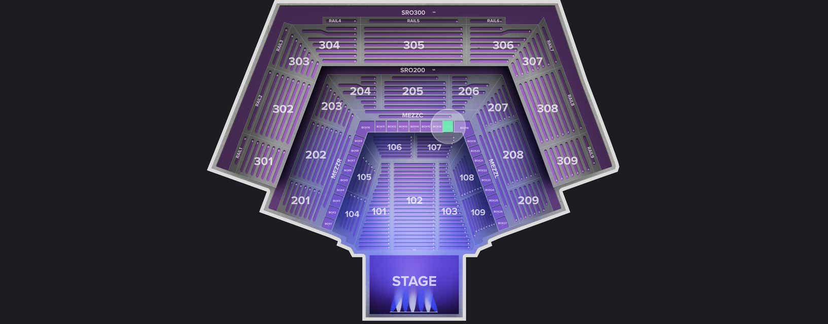 Seat view from Box