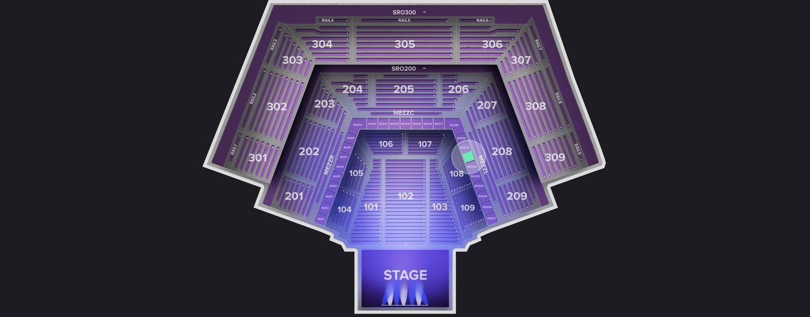 Seat view from Box