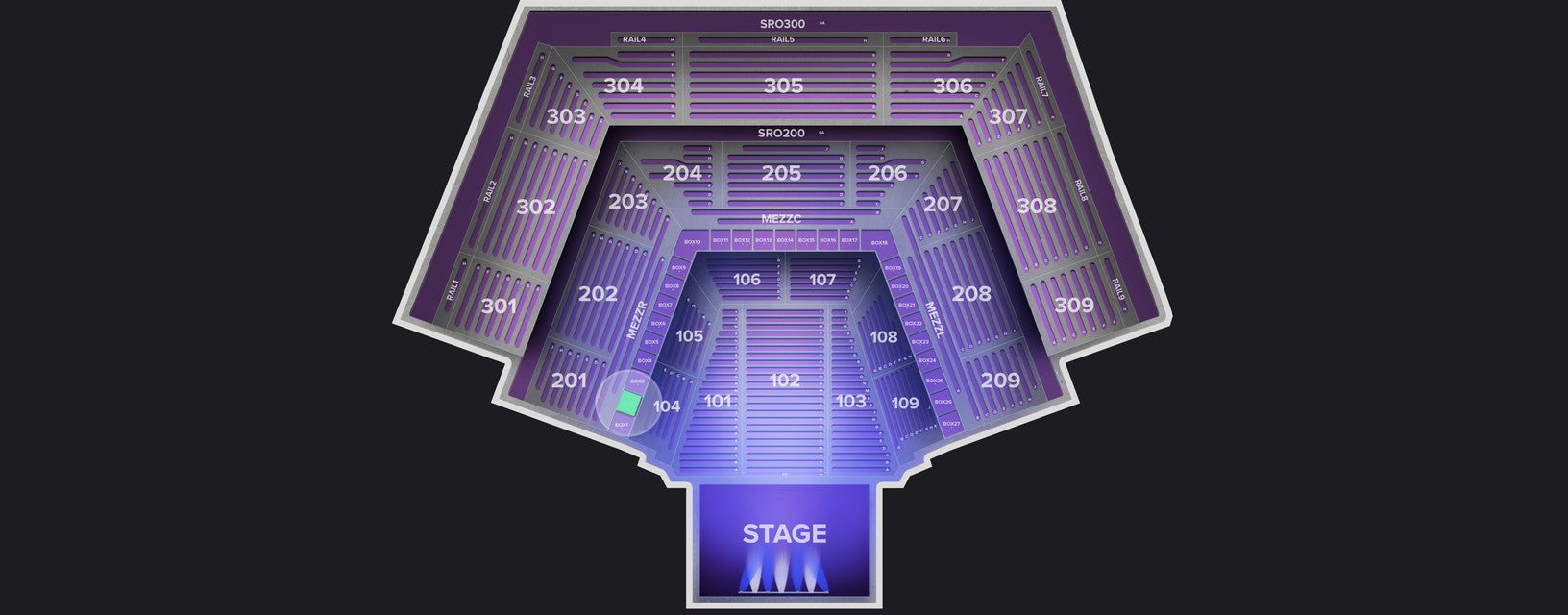 Seat view from Box