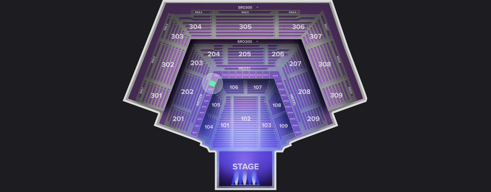 Seat view from Box