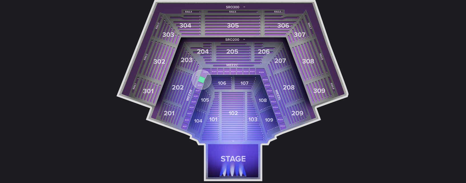 Seat view from Box