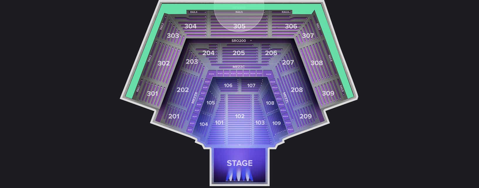 Seat view from SRO