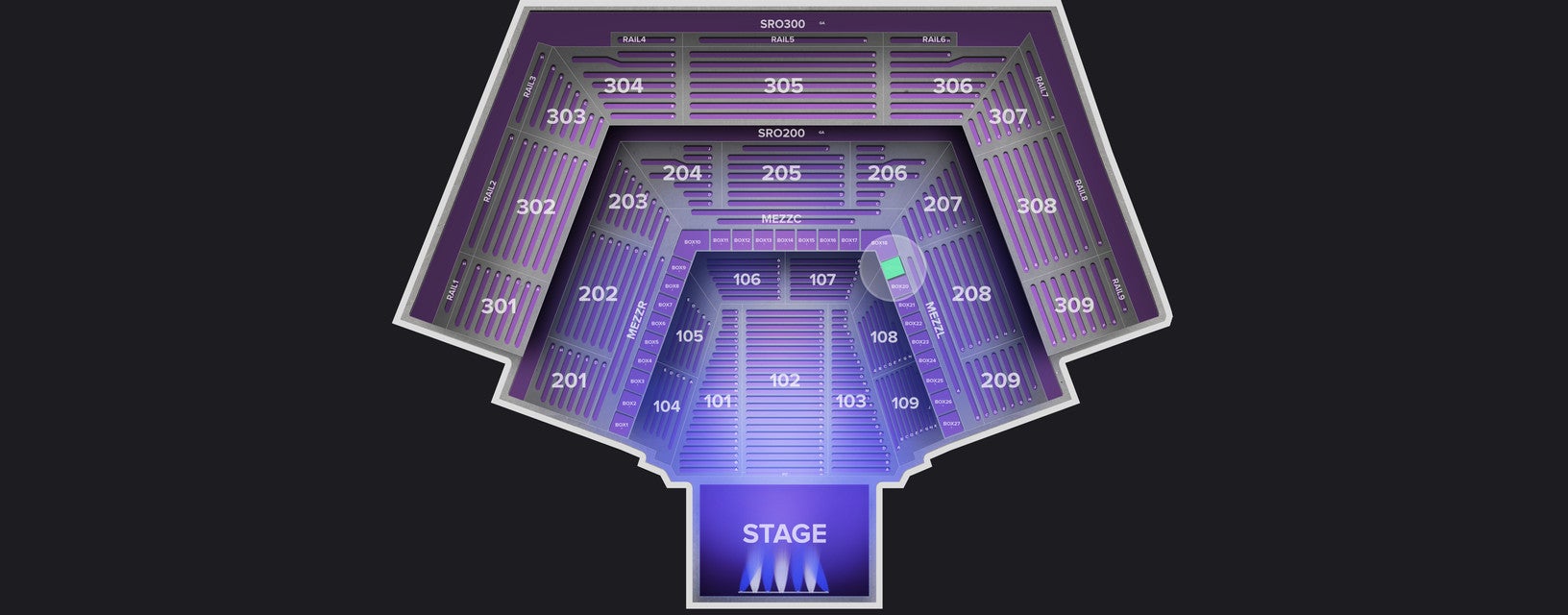 Seat view from Box