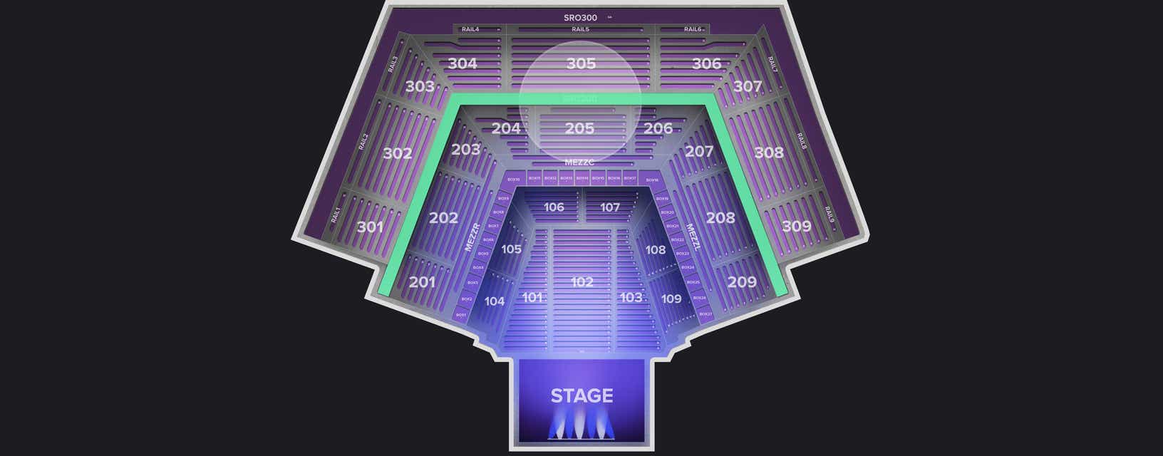 Seat view from SRO