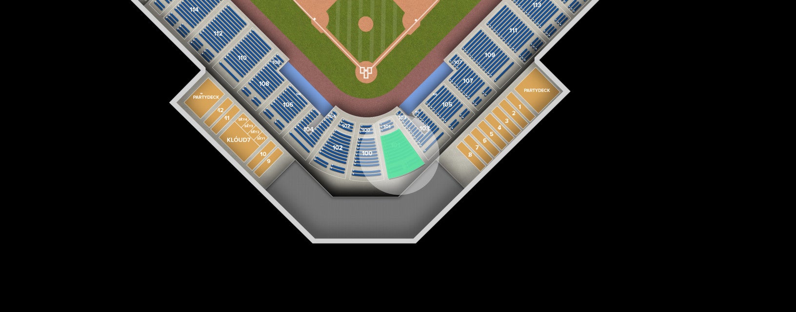 Seat view from Lower