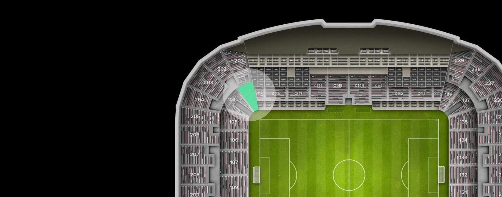 Seat view from Lower Corner