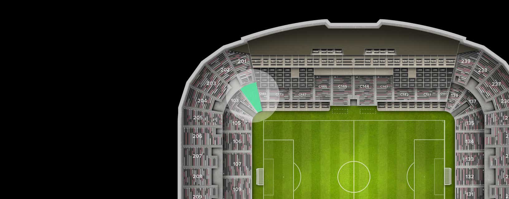 Seat view from Lower Corner