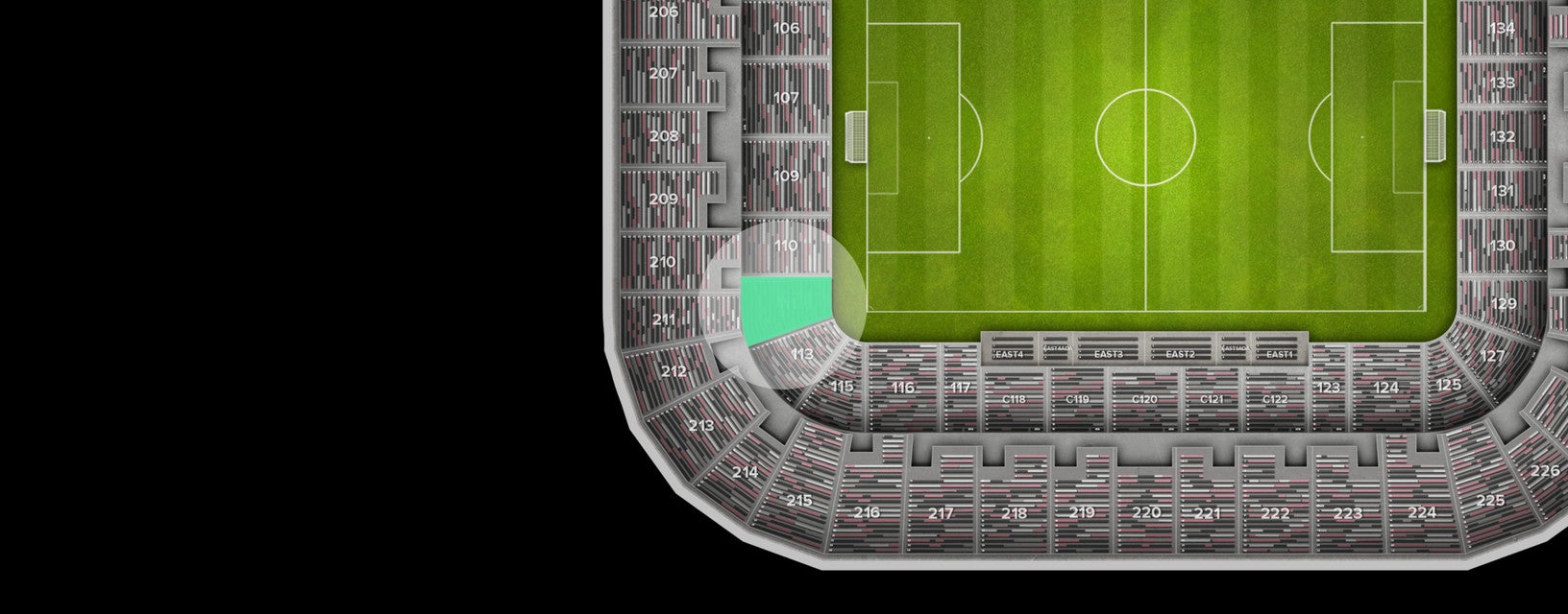 Seat view from Lower Goal