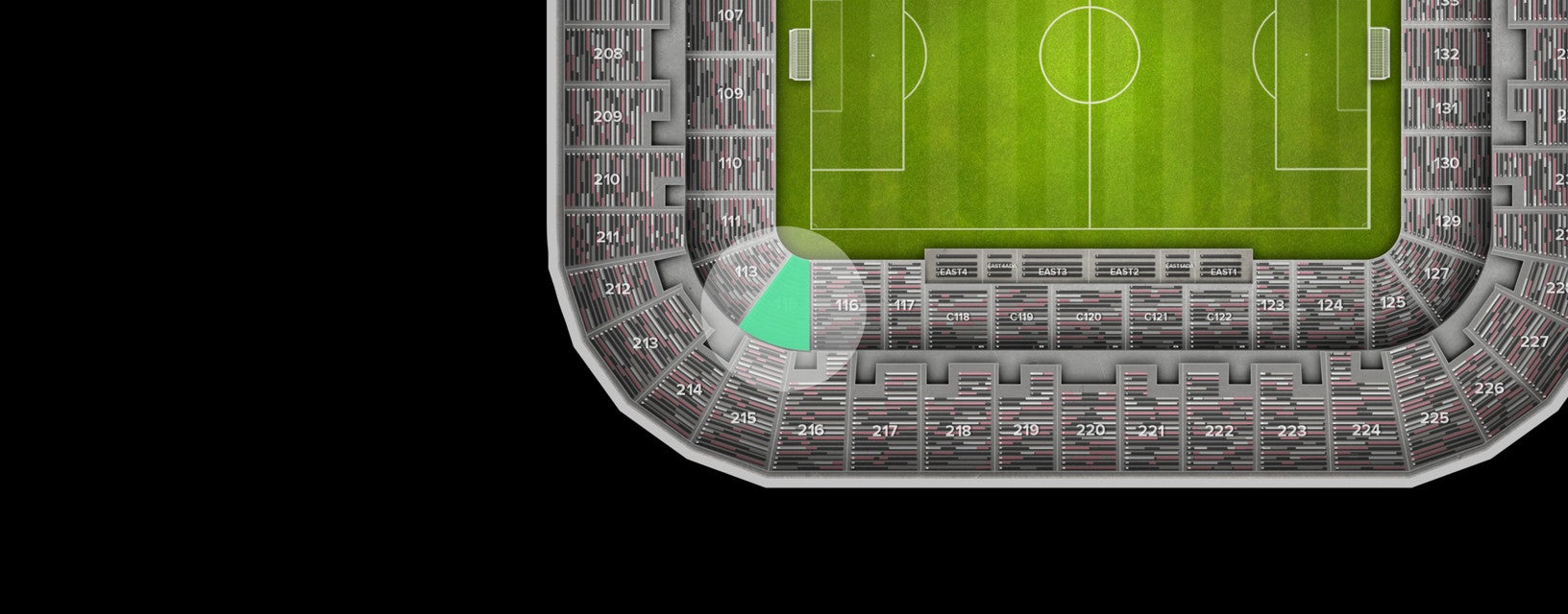 Seat view from Lower Corner