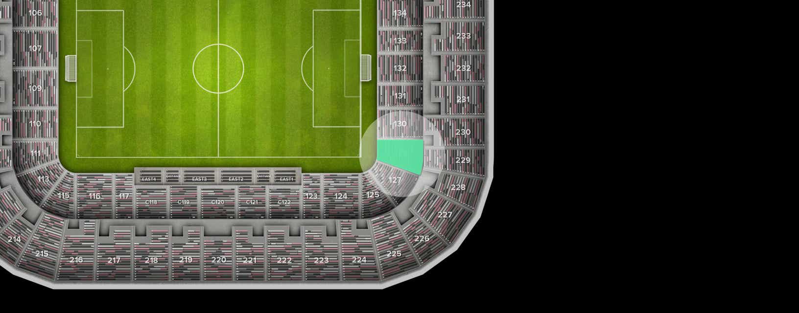 Seat view from Lower Goal