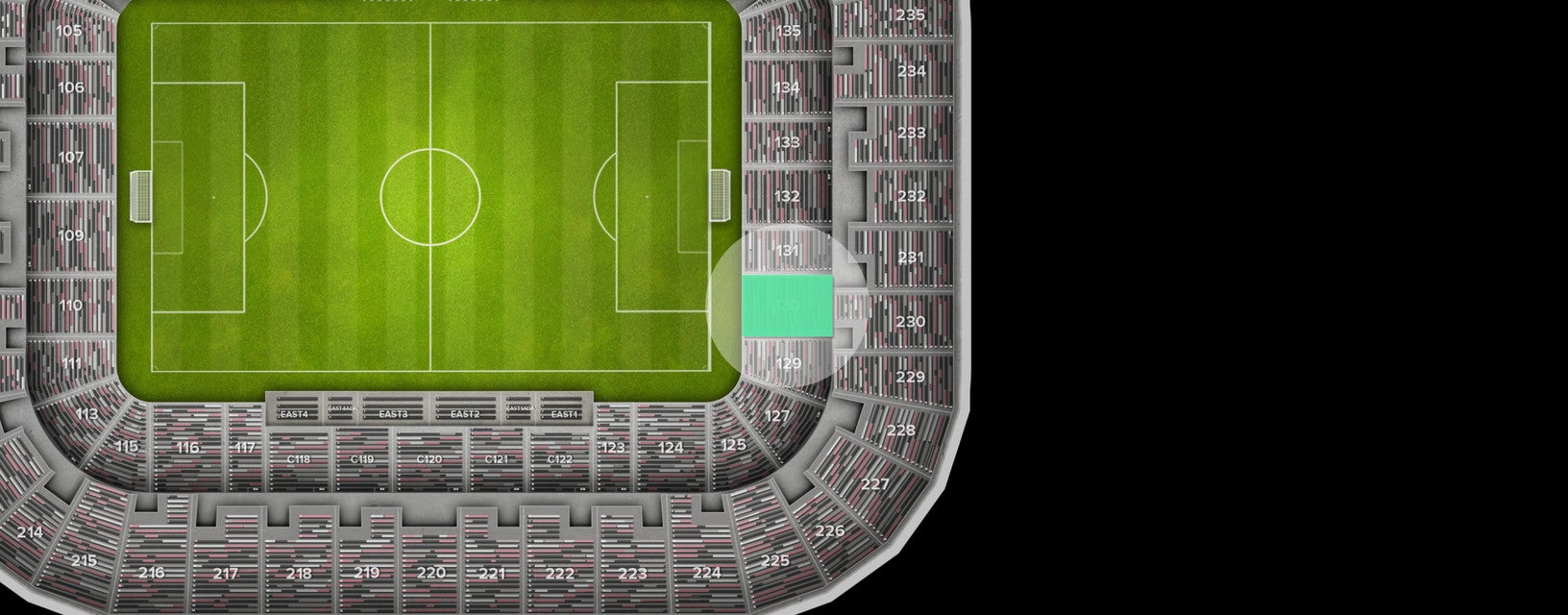 Seat view from Lower Goal