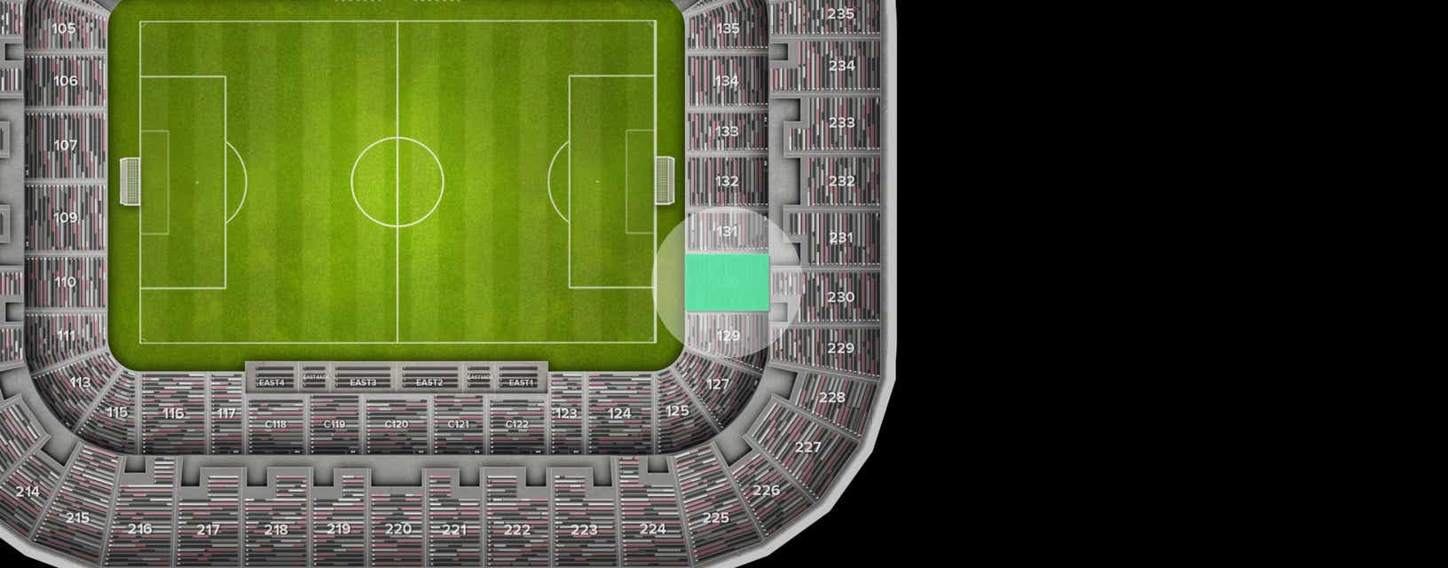 Seat view from Lower Goal