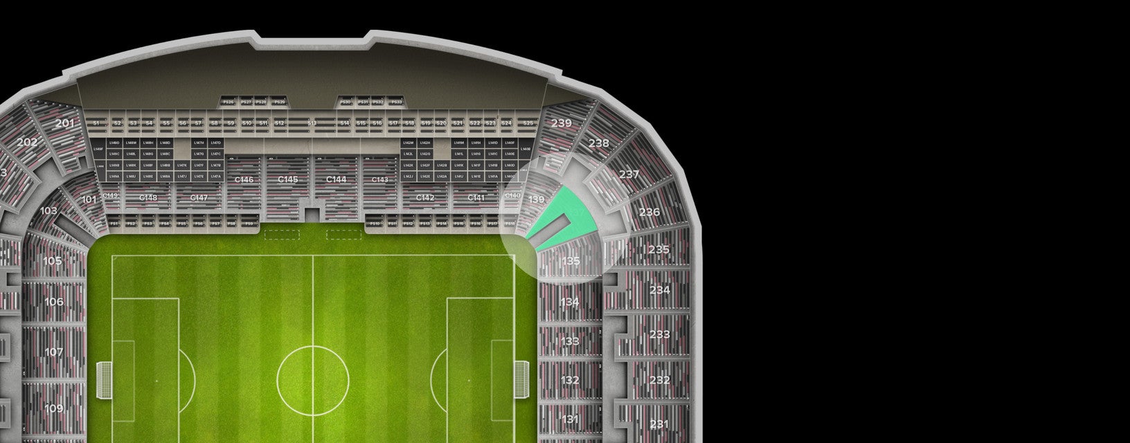 Seat view from Lower Corner