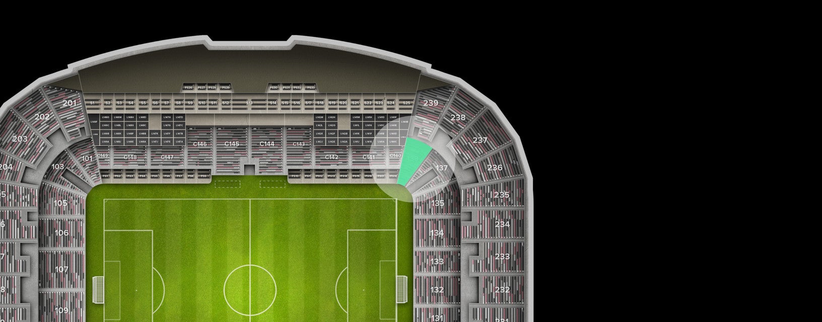 Seat view from Lower Corner