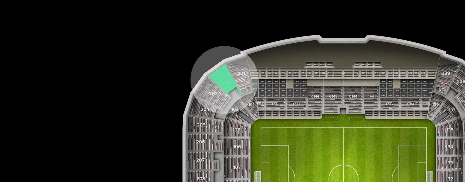 Seat view from Upper Corner