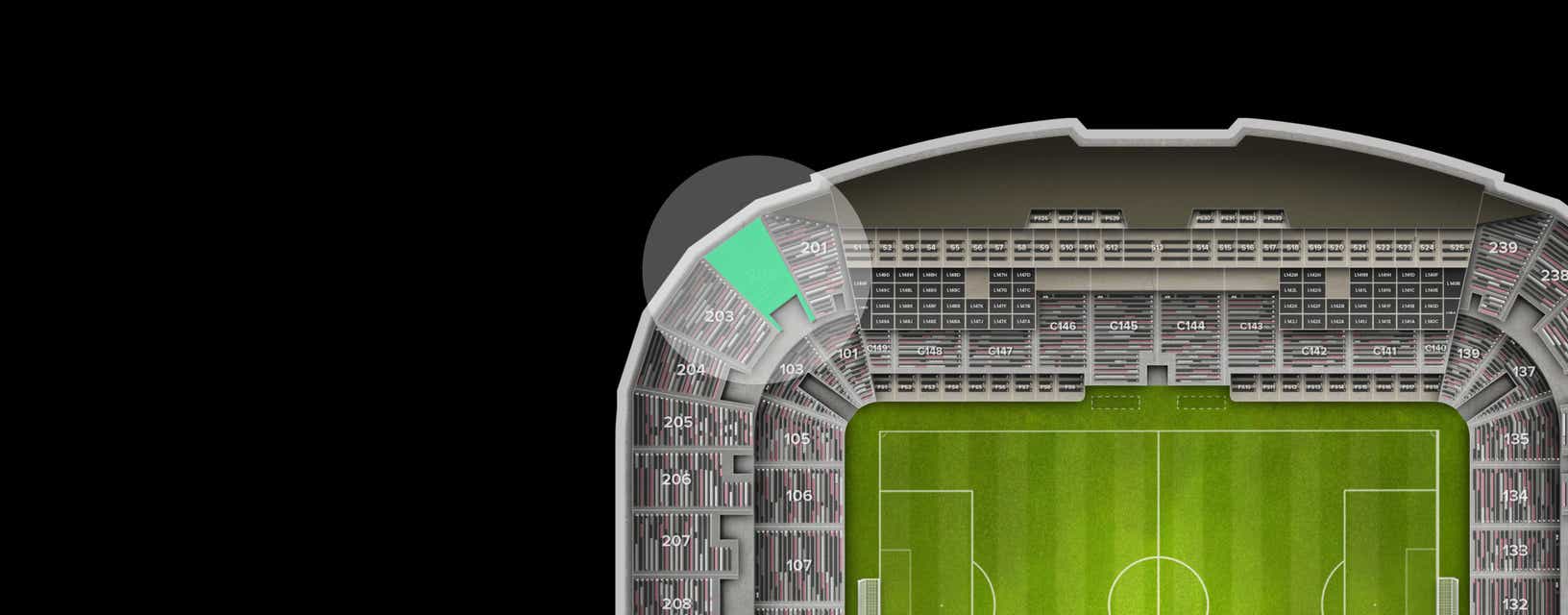 Seat view from Upper Corner