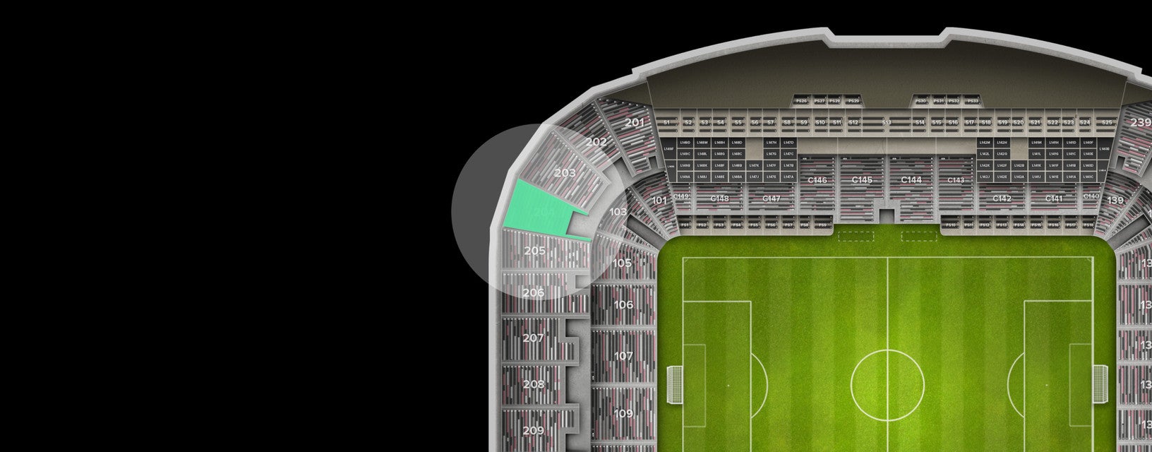 Seat view from Upper Corner