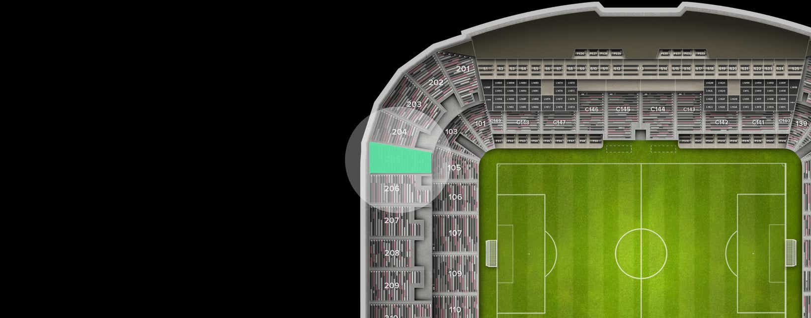 Seat view from Upper Goal