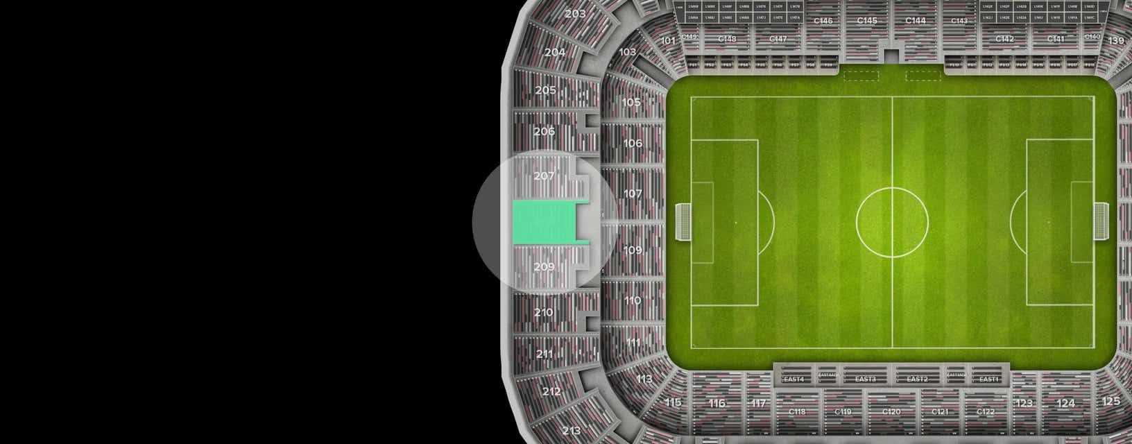Seat view from Upper Goal