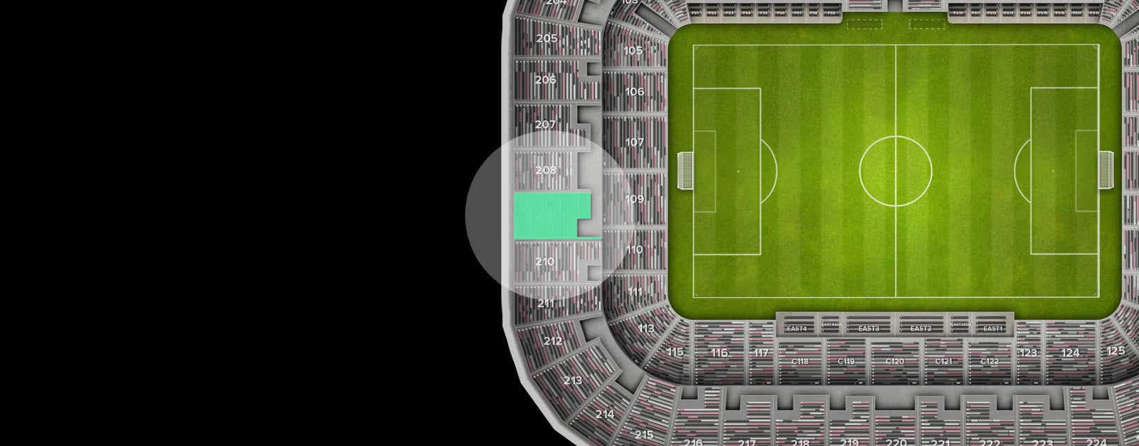 Seat view from Upper Goal