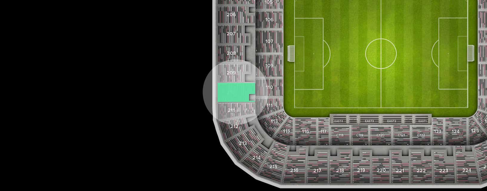Seat view from Upper Goal