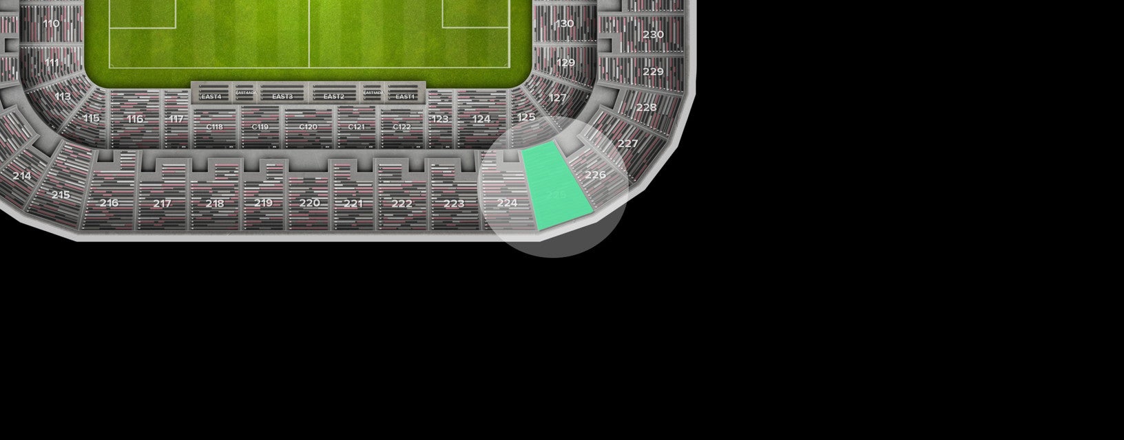 Seat view from Upper Corner