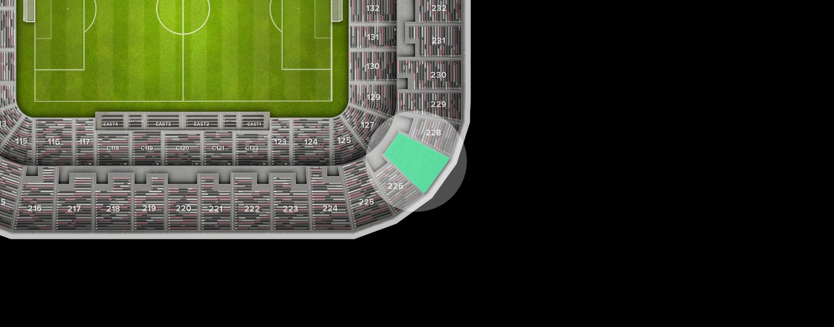 Seat view from Upper Corner