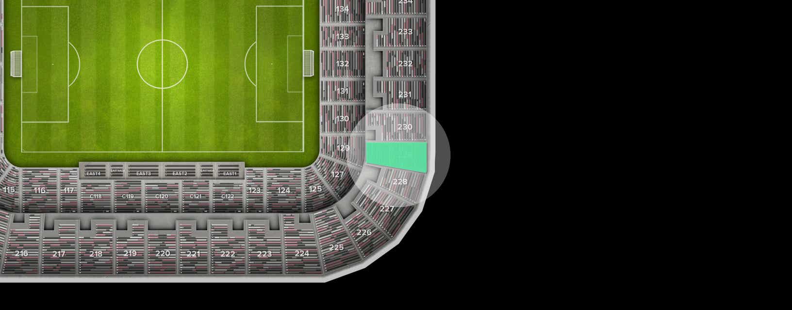 Seat view from Upper Goal