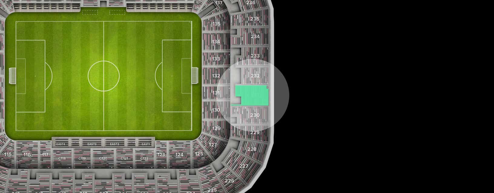 Seat view from Upper Goal