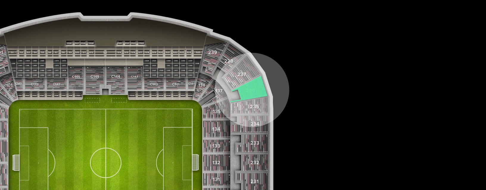 Seat view from Upper Corner