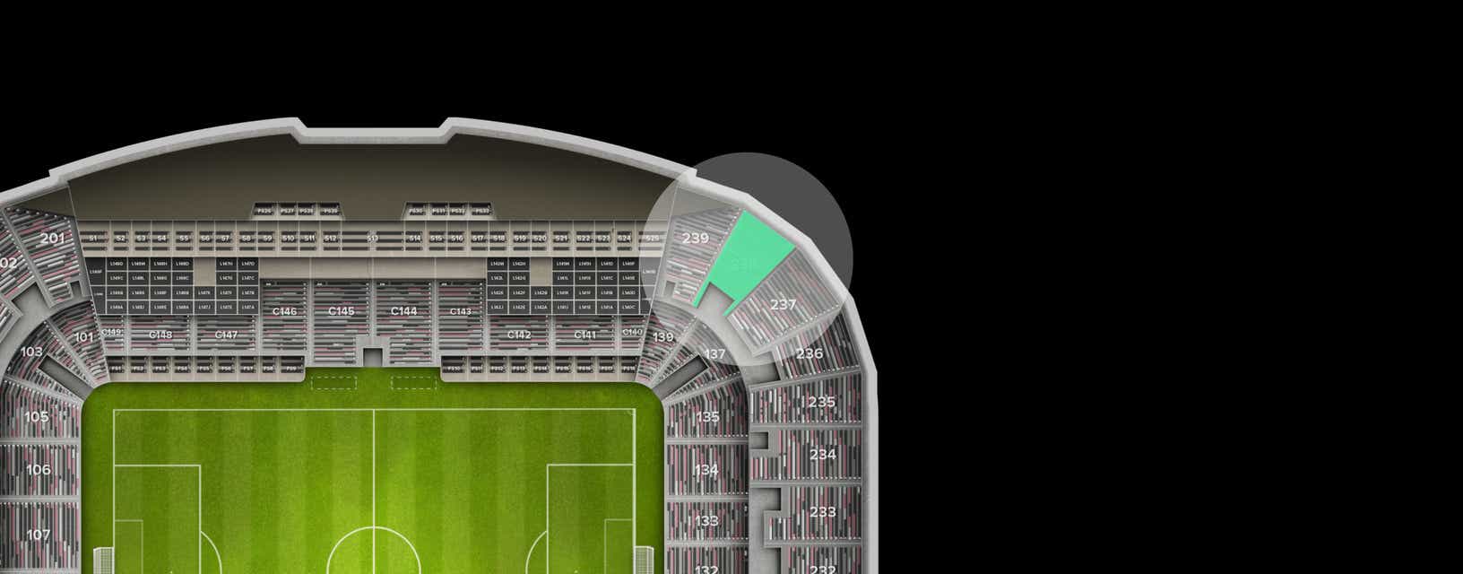 Seat view from Upper Corner
