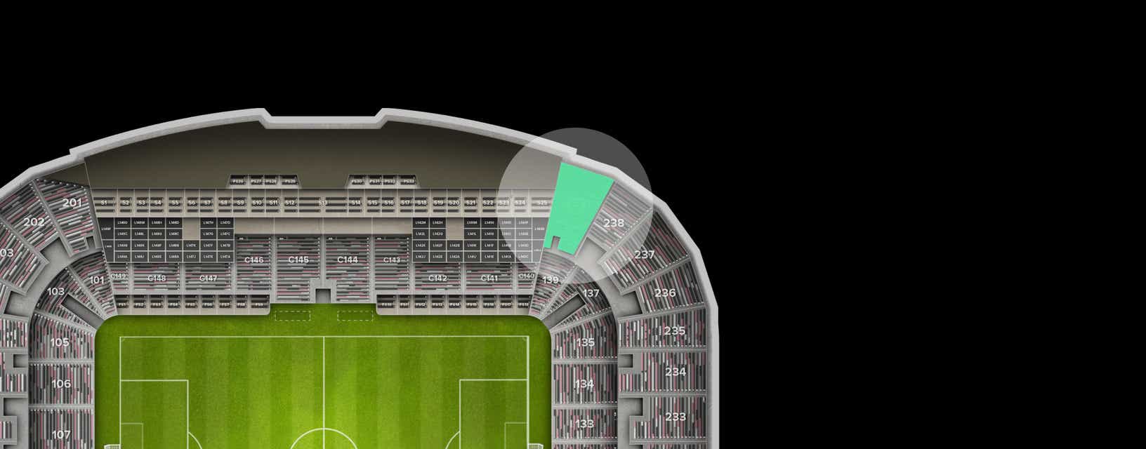 Seat view from Upper Corner