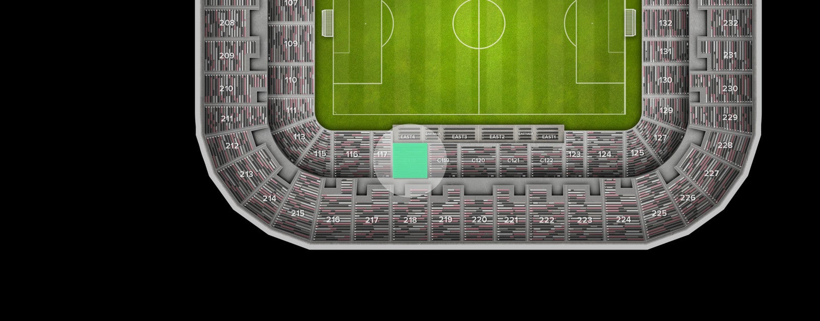 Seat view from Club