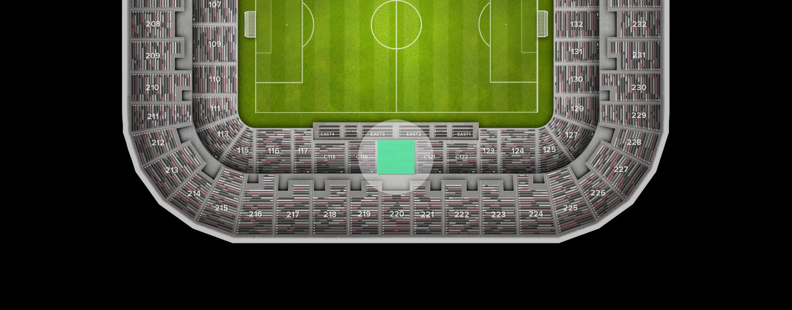 Seat view from Club