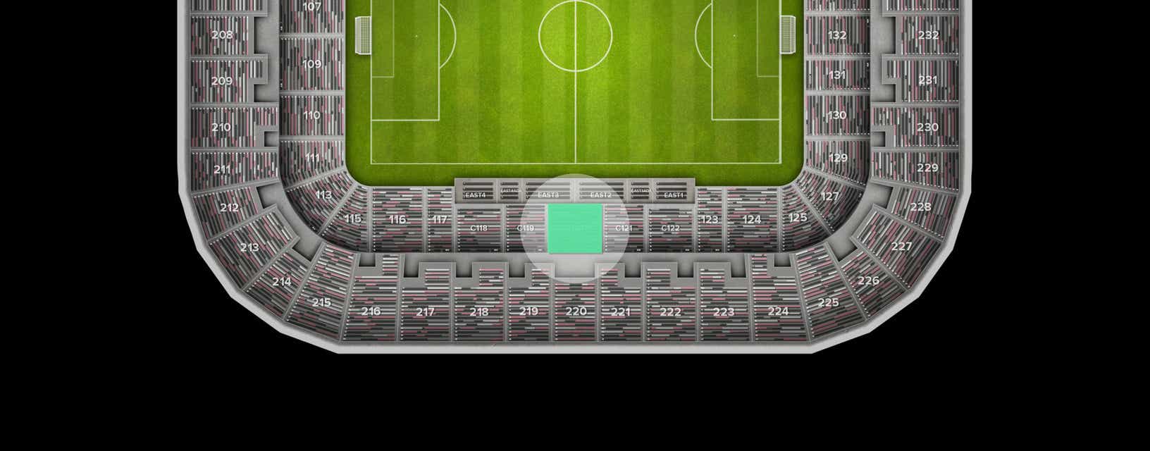Seat view from Club