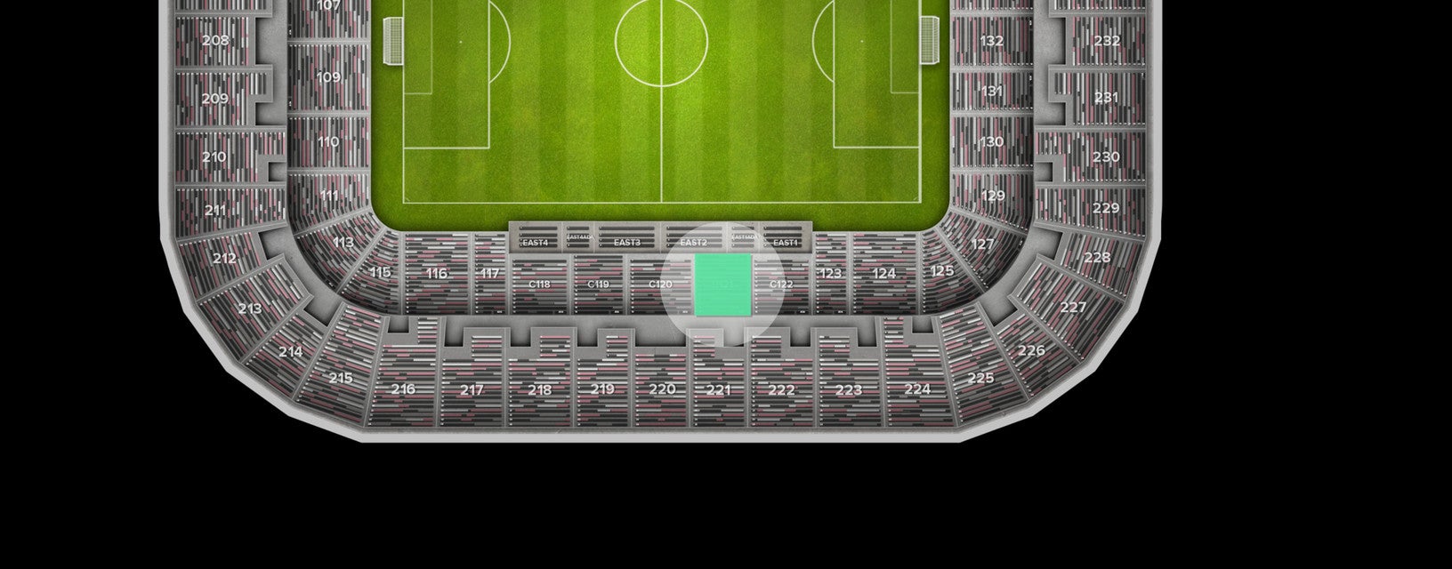 Seat view from Club