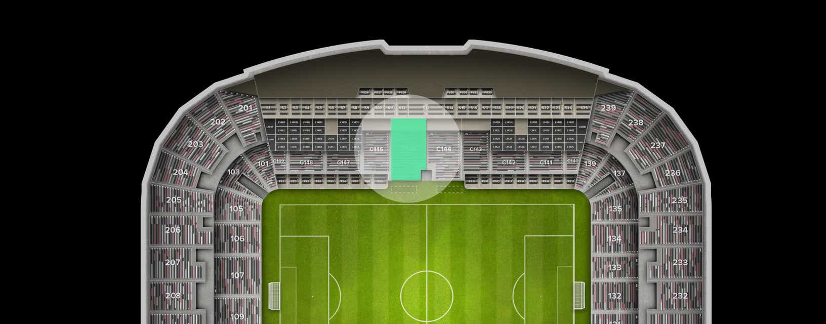 Seat view from Club