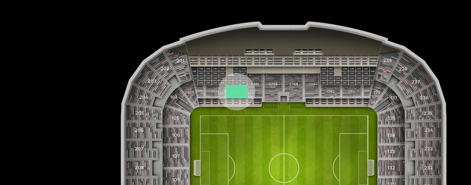Seat view from Club