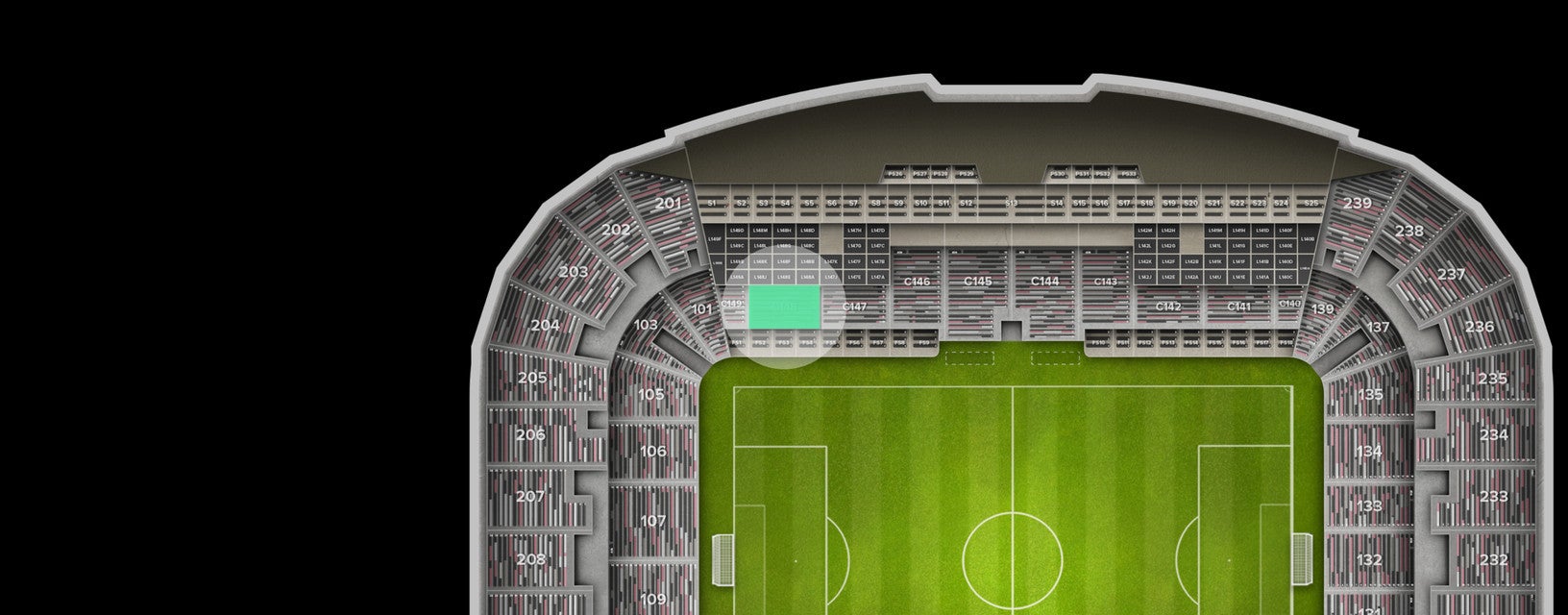 Seat view from Club