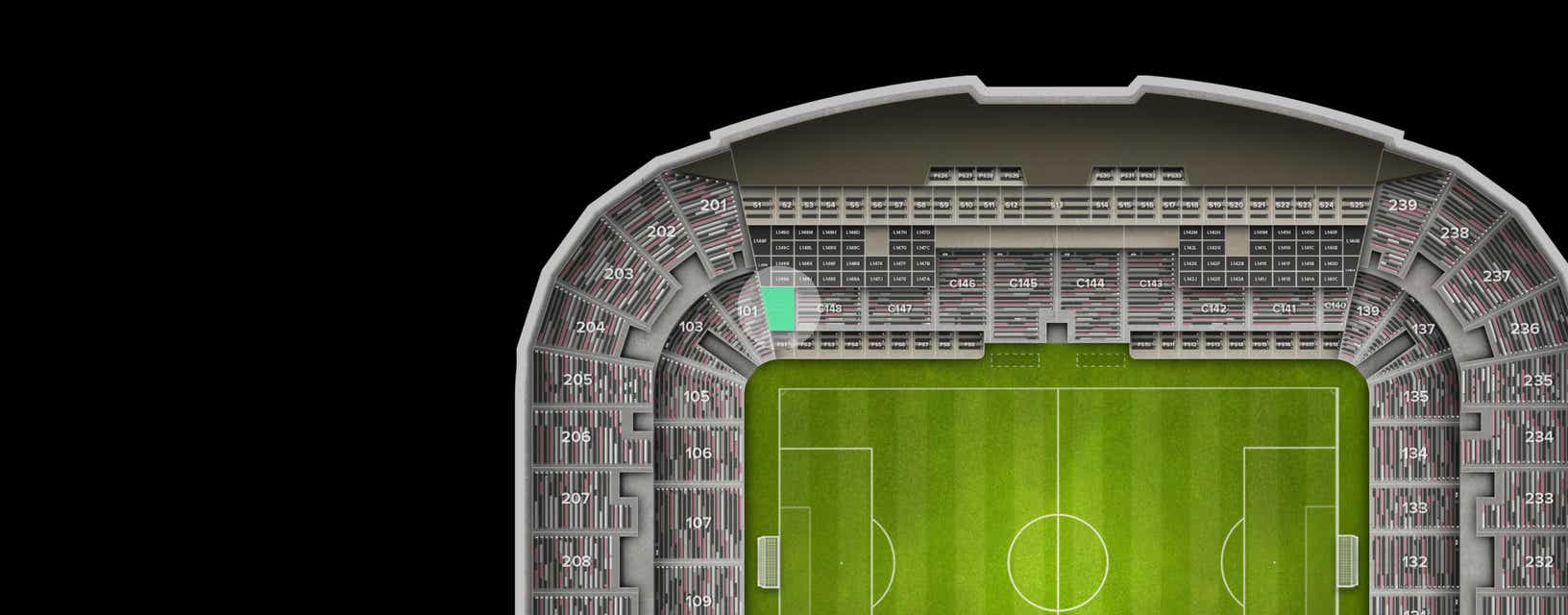 Seat view from Club