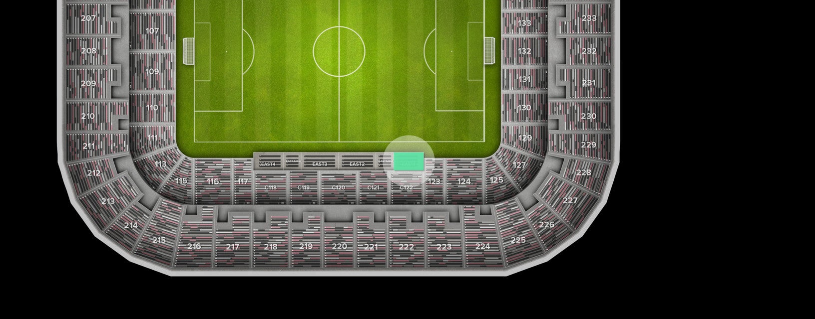 Seat view from Suite
