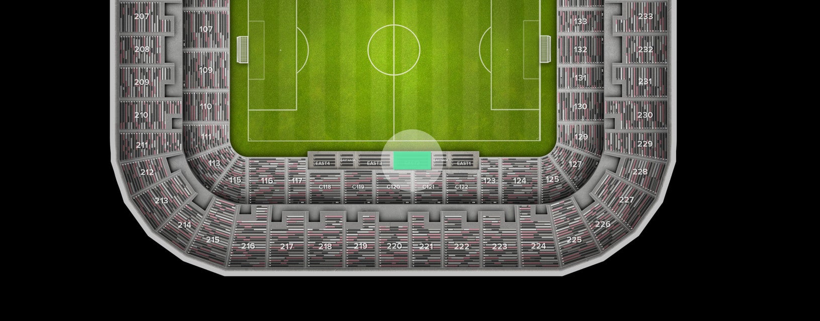 Seat view from Suite