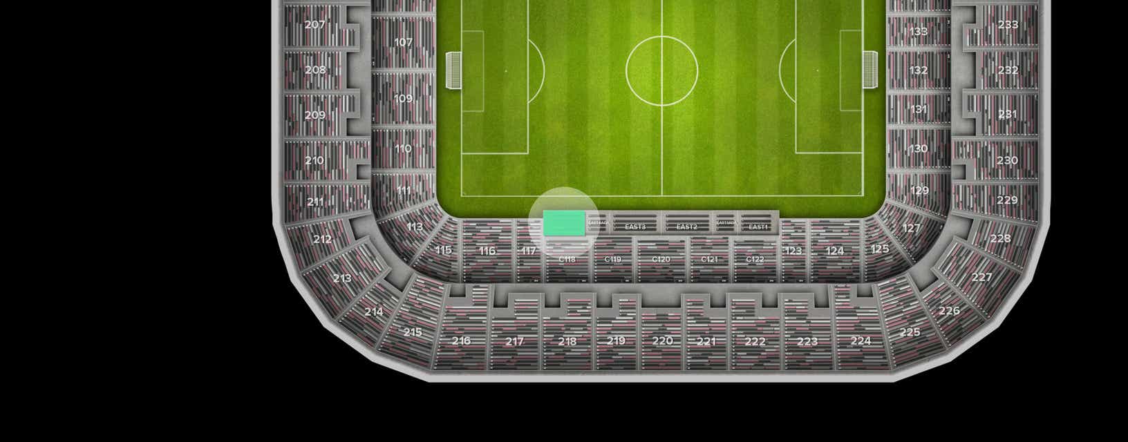 Seat view from Suite