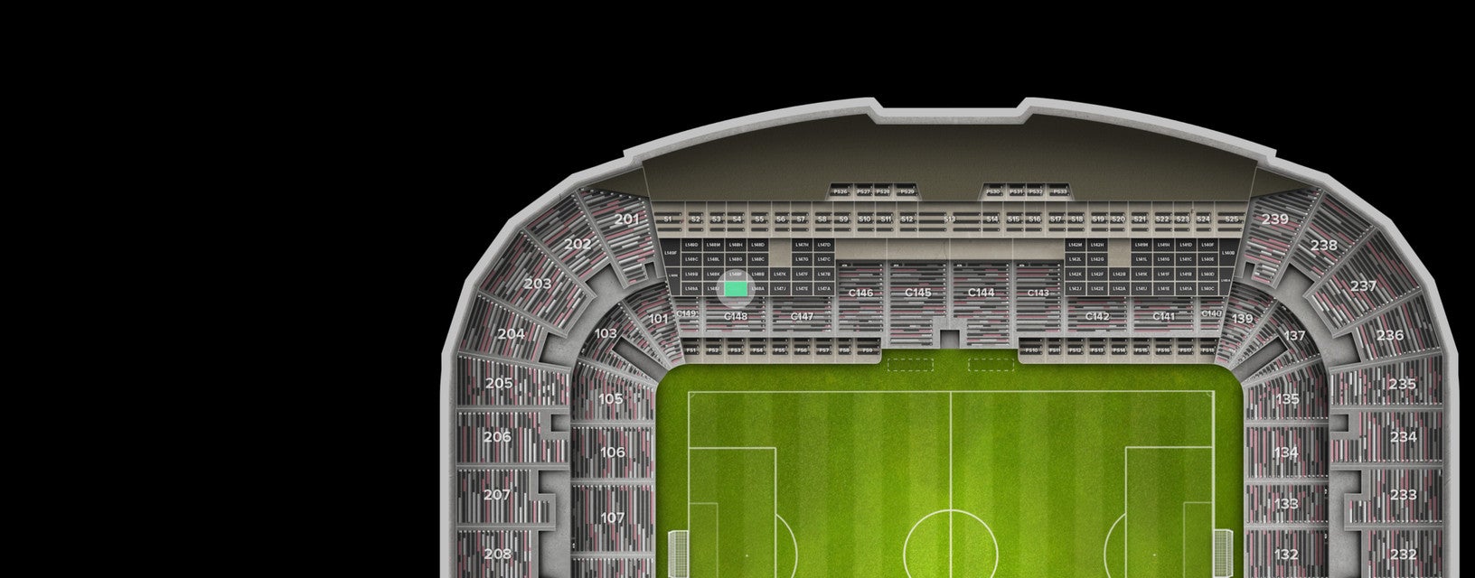 Seat view from Loge