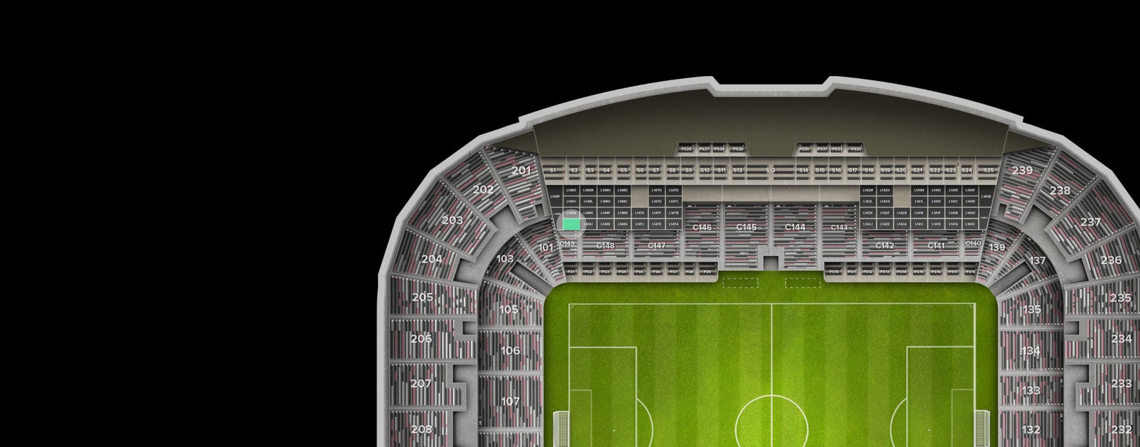 Seat view from Loge