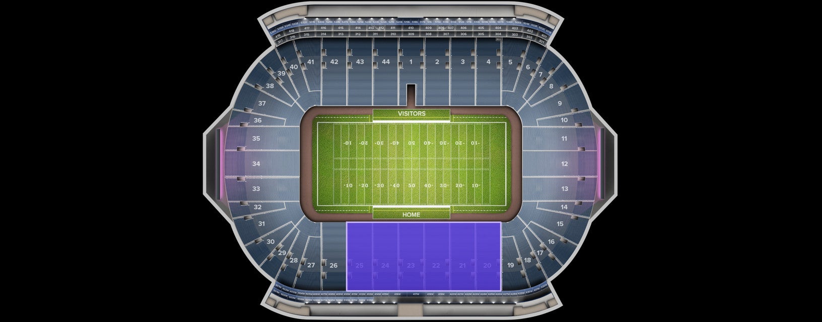 Seat view from Lower Sideline