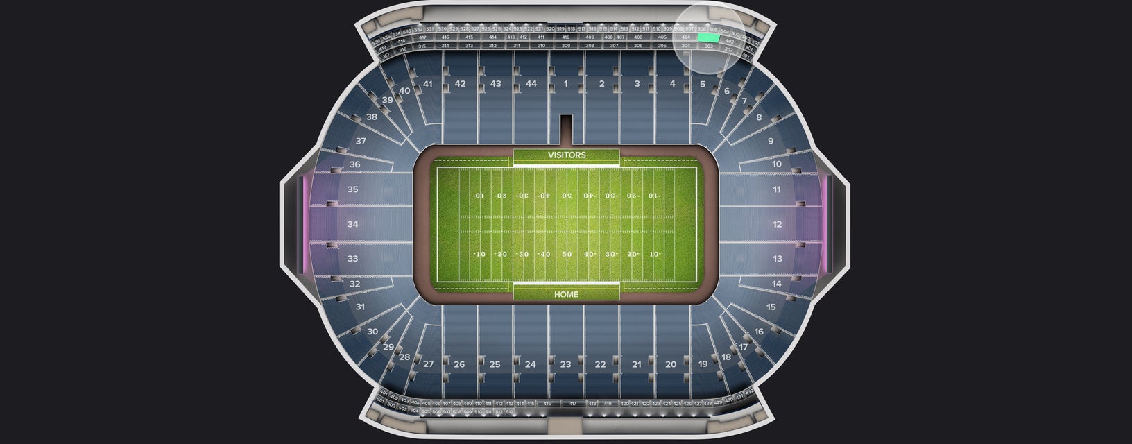 Seat view from Suite