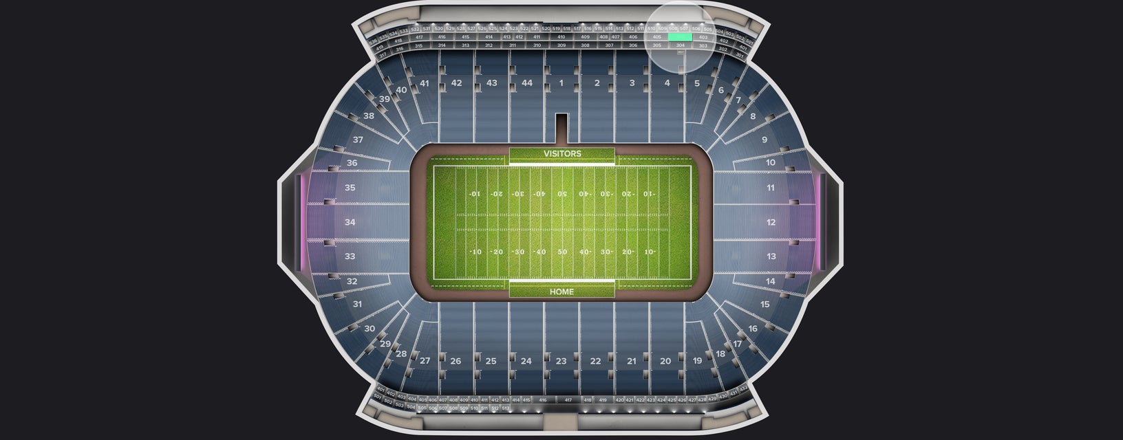 Seat view from Suite
