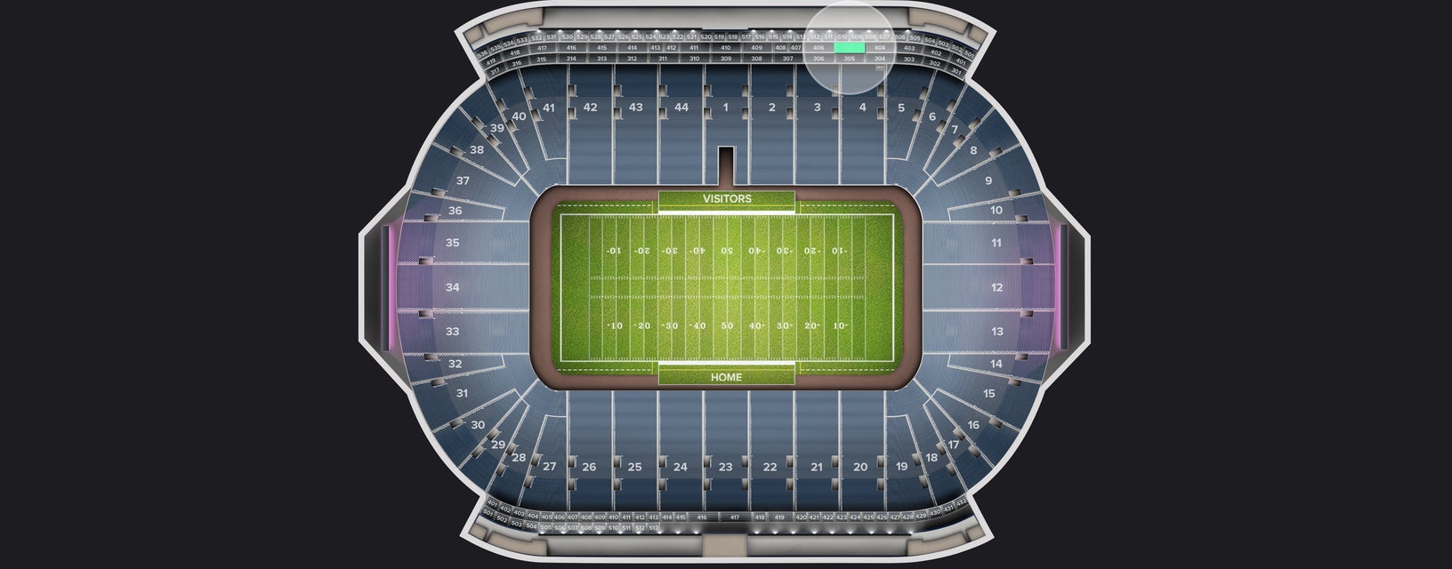 Seat view from Suite